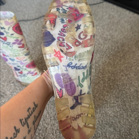 Coach poppy Graphic Print Rain Boots - Picture 3 of 3